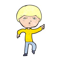 cartoon annoyed man N107