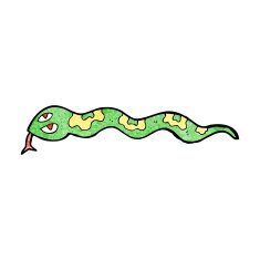 cartoon hissing snake N59