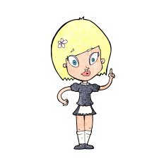 cartoon pretty maid N13