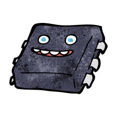 cartoon computer chip N34