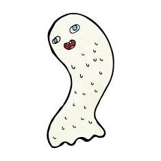 funny cartoon ghost N113