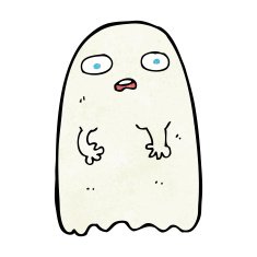 funny cartoon ghost N116
