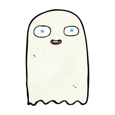 funny cartoon ghost N117