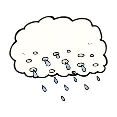 Cartoon Rain Cloud N62