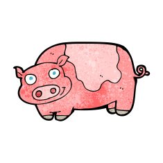 Cartoon Pig N75