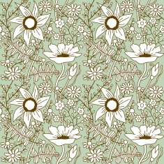 Seamless texture with flowers Endless floral pattern N6