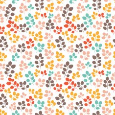 seamless pattern with leaf autumn background N3