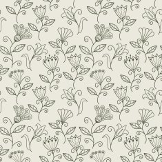 Seamless texture with flowers Endless floral pattern N19