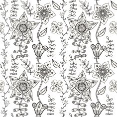 Seamless texture with flowers Endless floral pattern N33