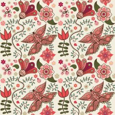 Seamless texture with flowers Endless floral pattern N47