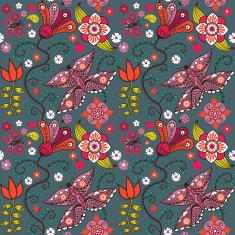 Seamless texture with flowers Endless floral pattern N49