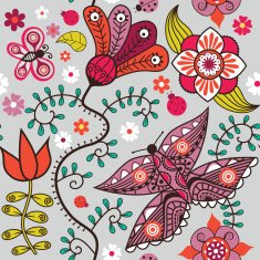 Seamless texture with flowers Endless floral pattern N50