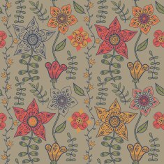 Seamless texture with flowers Endless floral pattern N57