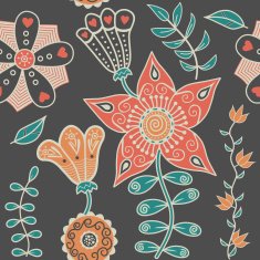 Seamless texture with flowers Endless floral pattern N71