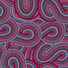 colorful seamless abstract hand-drawn pattern waves background N42