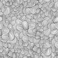 colorful seamless abstract hand-drawn pattern waves background N46