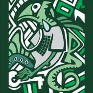 graffiti sketch with dragon N3