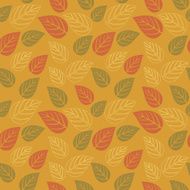 seamless pattern with leaf autumn background N10