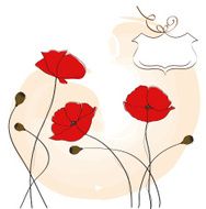 poppies floral background N7