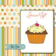 Birthday cupcake N12