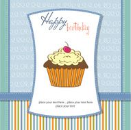 Birthday cupcake N15