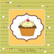 Birthday cupcake N16