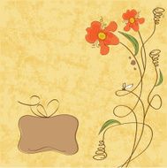 romantic flowers background N14