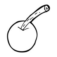cartoon pink cherry symbol N4