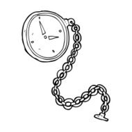 cartoon gold watch N4