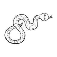 Cartoon Snake N271