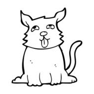 cartoon happy dog N105