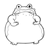 cartoon fat toad N5