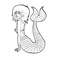 Cartoon Mermaid N86