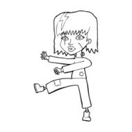 cartoon zombie girl N19
