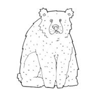 Cartoon funny bear N17