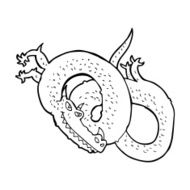 Cartoon Dragon N45