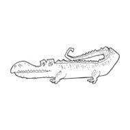Cartoon Crocodile N110
