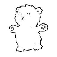 cartoon teddy bear N377