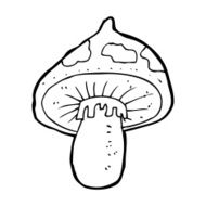 cartoon toadstool N132