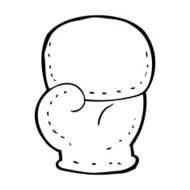 cartoon boxing glove N12