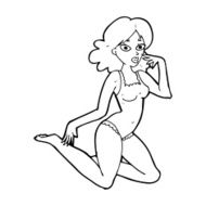 cartoon woman in lingerie N64