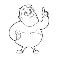 Cartoon Man Asking Question N109