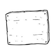 cartoon wooden board N4