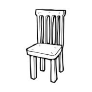 cartoon wooden chair N17
