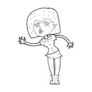 Cartoon Vampire Girl N319