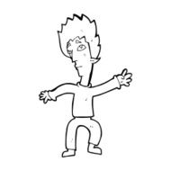 cartoon vampire man N148