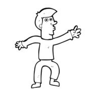 cartoon reaching man N13