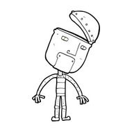 Cartoon Robot N381