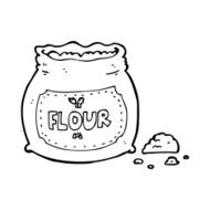 cartoon bag of flour N47