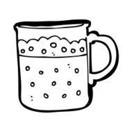 cartoon mug of beer N37